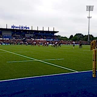 blue pitch, Saracens, rugby, turf, pitch, union, league, world rugby