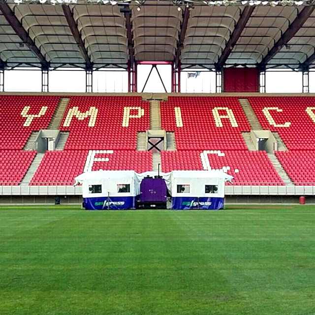 SISGrass, Hybrid pitch, grass, reinforced grass, hybrid technology, Olympiacos Georgios Karaiskakis