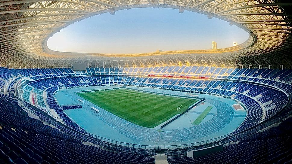 Tianjin Olympic Centre, SISGrass installation