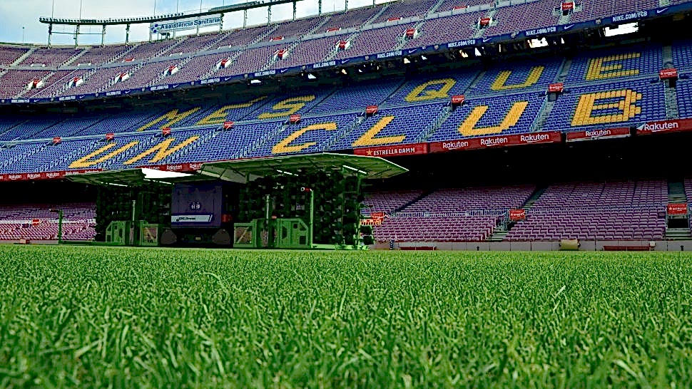 SISGrass electric machine at FC Barcelona